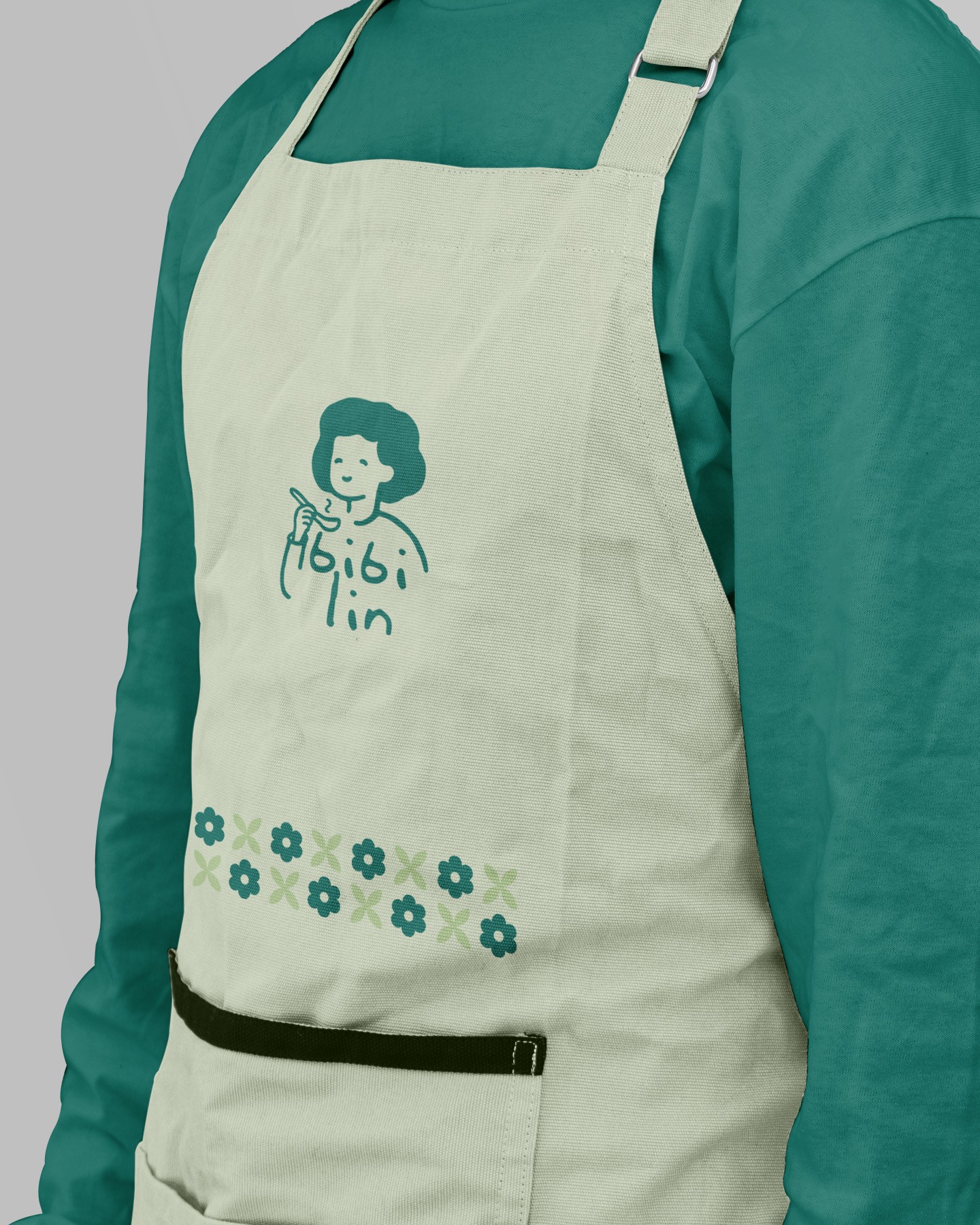 Kedai Bibi Lin apron mockup
